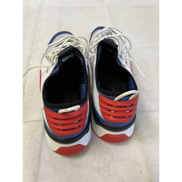 Puma RS-0 Sound Low Leather Trainers 36689001 White/Red/Blue UK12/US13/EU47